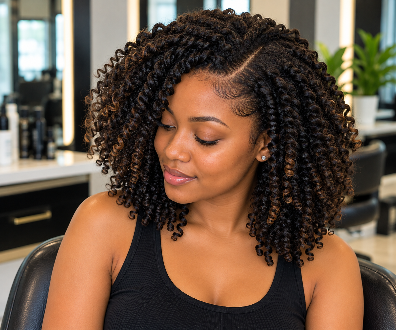 Twist-Out Styling — natural hair styled by a CurlCab professional